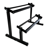 Stojak na hantle 2-poziomowy Step UNDERFIT regulowana szerokość 350 kg