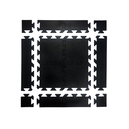 Puzzle gumowe UNDERFIT 20 mm 1m2 + zakończenia