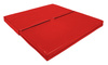Materac dwuczęściowy z rzepami UNDERFIT  130 x 120 x 10 cm miękki czerwony