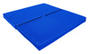 Materac dwuczęściowy z rzepami UNDERFIT  130 x 120 x 10 cm miękki niebieski