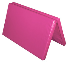 Materac dwuczęściowy z rzepami UNDERFIT 130 x 120 x 6 cm twardy różowy