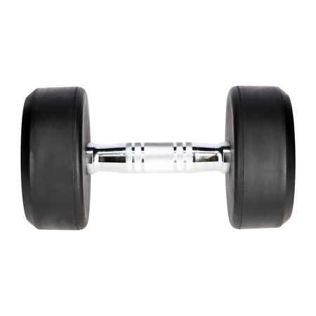Hantla gumowana 10 kg UNDERFIT do ćwiczeń siłowych fitness