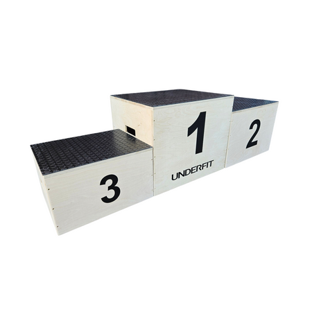 Podium sportowe 3-stopniowe Indywidualne UNDERFIT składane | ANTYPOŚLIZG