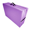 Materac gimnastyczny składany trzyczęściowy UNDERFIT 210 x 100 x 10 cm fioletowy