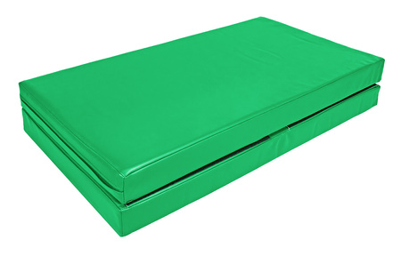 Materac dwuczęściowy z rzepami UNDERFIT  130 x 120 x 10 cm miękki zielony