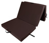 Materac gimnastyczny składany trzyczęściowy UNDERFIT 210 x 100 x 10 cm brązowy
