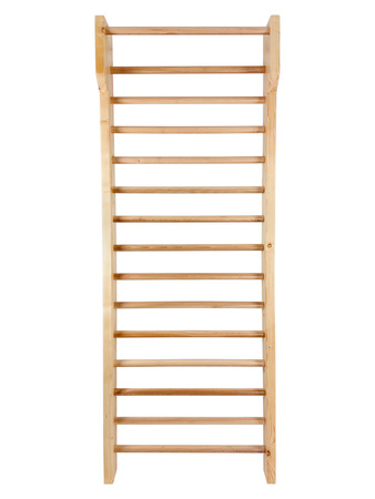 Drabinka gimnastyczna drewniana z drążkiem UNDERFIT 220 x 70 cm