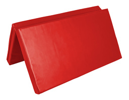 Materac dwuczęściowy z rzepami UNDERFIT  130 x 120 x 10 cm miękki czerwony