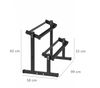 Stojak na hantle 2-poziomowy Step UNDERFIT regulowana szerokość 350 kg