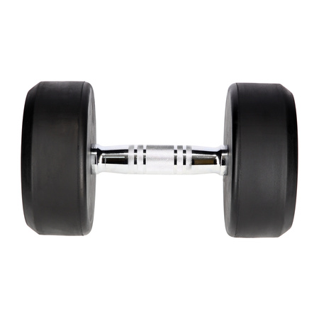 Hantla gumowana 14 kg UNDERFIT do ćwiczeń siłowych fitness