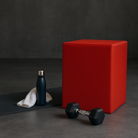 Skrzynia plyometryczna Soft Box UNDERFIT 60 x 50 x 40 cm szara