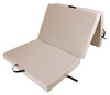Materac gimnastyczny składany trzyczęściowy UNDERFIT 210 x 100 x 10 cm beżowy