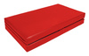 Materac dwuczęściowy z rzepami UNDERFIT  130 x 120 x 10 cm miękki czerwony