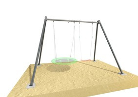 Stelaż do huśtawki ogrodowej UNDERFIT podwójny