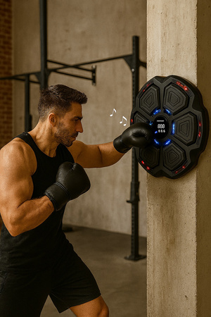 Elektroniczna tarcza bokserska UNDERFIT Hero bluetooth z muzyką i rękawicami