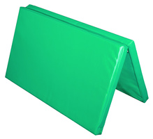 Materac dwuczęściowy z rzepami UNDERFIT  130 x 120 x 6 cm miękki zielony