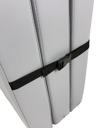 Materac gimnastyczny składany trzyczęściowy UNDERFIT 210 x 100 x 10 cm szary