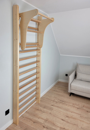 Drewniana drabinka gimnastyczna UNDERFIT 250 x 70 cm