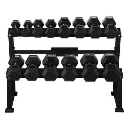 Zestaw hantli HEX 2 x 5-20 kg 7 par (175 kg) UNDERFIT + stojak Siłownia