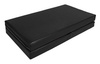 Materac dwuczęściowy z rzepami UNDERFIT 130 x 120 x 10 cm miękki czarny