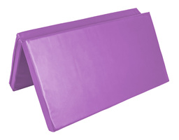 Materac dwuczęściowy z rzepami UNDERFIT  130 x 120 x 10 cm miękki fioletowy