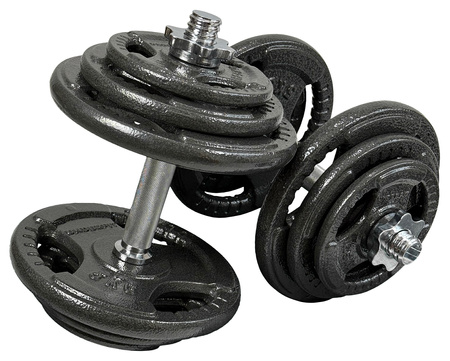 Hantle żeliwne regulowane Hammertone UNDERFIT 2 x 20kg zestaw siłowy
