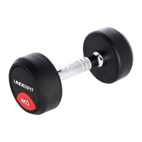 Hantla gumowana 4 kg UNDERFIT do ćwiczeń siłowych fitness