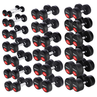 Zestaw hantli gumowanych UNDERFIT 2 x 1-40 kg 19 par (530 kg) siłownia