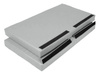 Materac dwuczęściowy z rzepami UNDERFIT 130 x 120 x 10 cm miękki szary