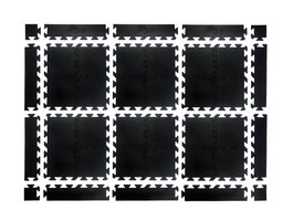 Puzzle gumowe UNDERFIT 15 mm 6 m2 + zakończenia