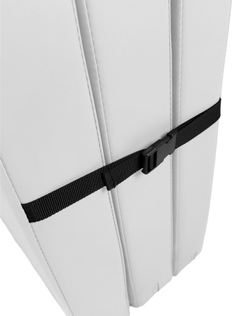 Materac gimnastyczny składany trzyczęściowy UNDERFIT 210 x 100 x 10 cm biały