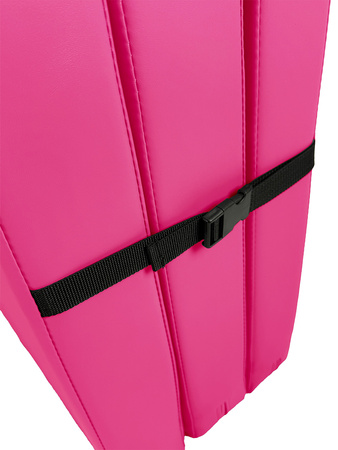 Materac gimnastyczny składany trzyczęściowy UNDERFIT 210 x 100 x 10 cm różowy