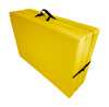 Materac gimnastyczny składany trzyczęściowy UNDERFIT 210 x 100 x 10 cm żółty