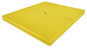 Materac Pole Dance UNDERFIT 130 x 120 x 10 cm miękki żółty