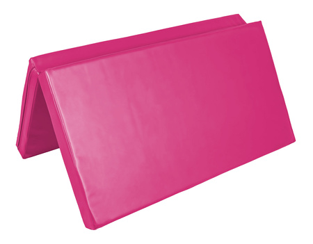 Materac dwuczęściowy z rzepami UNDERFIT  130 x 120 x 10 cm miękki różowy