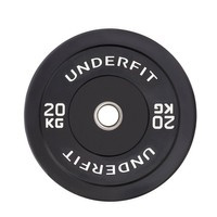 Obciążenie olimpijskie bumper Black UNDERFIT 20 kg