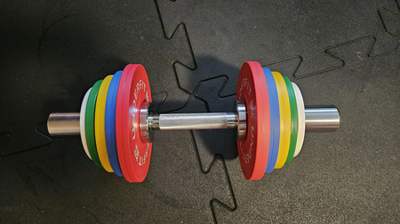 Zestaw obciążeń olimpijskich BUMPER COLOR MINI UNDERFIT 15kg
