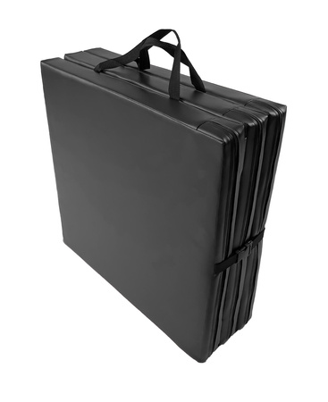 OUTLET Materac gimnastyczny składany UNDERFIT 180 x 60 x 6 cm twardy czarny