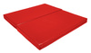 Materac dwuczęściowy z rzepami UNDERFIT  130 x 120 x 10 cm miękki czerwony