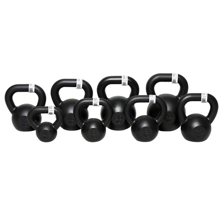 OUTLET Kettlebell żeliwny czarny UNDERFIT 4 kg