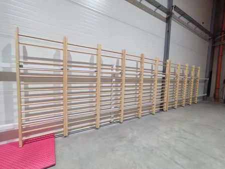 Drewniana drabinka gimnastyczna UNDERFIT 230 x 70 cm