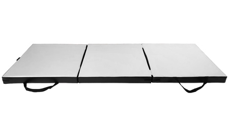 Materac gimnastyczny składany UNDERFIT 180 x 60 x 6 cm twardy biały