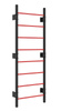 Drabinka gimnastyczna UNDERFIT 228 x 110 cm z drążkiem i poręczami 2w1 