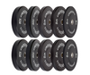 Zestaw obciążeń olimpijskich UNDERFIT BUMPER BLACK 150 kg