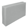 Materac dwuczęściowy z rzepami UNDERFIT 130 x 120 x 10 cm miękki szary