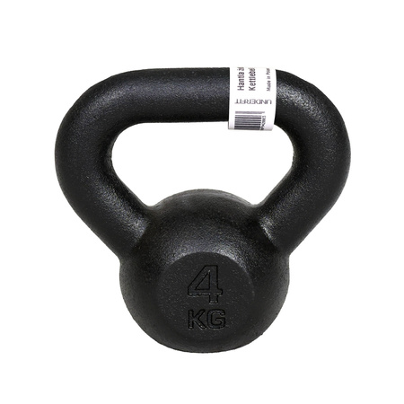 OUTLET Kettlebell żeliwny czarny UNDERFIT 4 kg