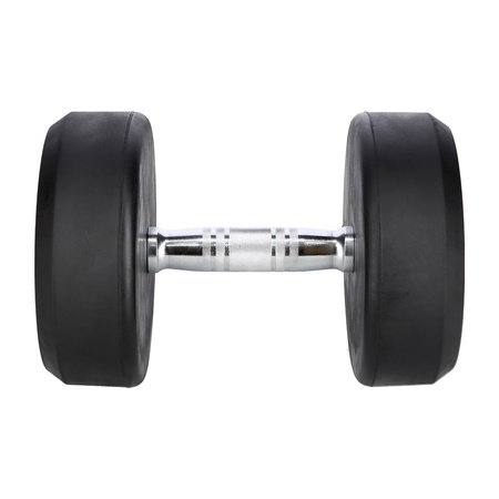 Hantla gumowana 22,5 kg UNDERFIT do ćwiczeń siłowych fitness