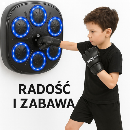Elektroniczna tarcza bokserska UNDERFIT Pro bluetooth z muzyką i rękawicami