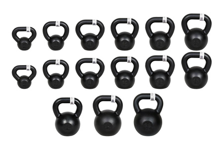 Kettlebell żeliwny czarny UNDERFIT 10 kg