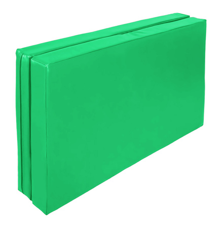Materac dwuczęściowy z rzepami UNDERFIT  130 x 120 x 10 cm miękki zielony